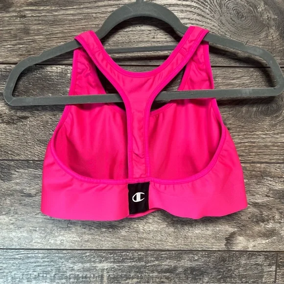 Champion Hot Pink Sports Bra – Size Large - Picture 2 of 2